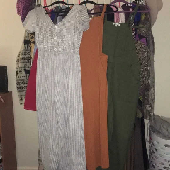 ☮️✌🏻Hippie Bundle✌🏻☮️ - 3 Boho Jumpsuits - Size M - Picture 1 of 7